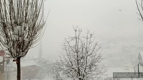 Snowfall st Azad Kashmir