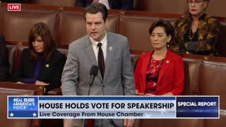 Rep. Matt Gaetz nominates Jim Jordan for House speaker ahead of 12th vote