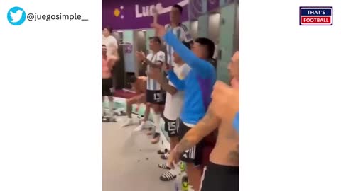 😂Messi & Argentina Crazy Dressing Room Celebration After Beating Mexico 2-0!