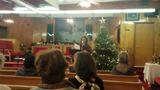 Kristina Johnson sang O Holy Night so beautifully