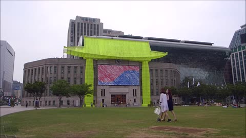 VIDEO LANDSCAPE [2015.08] Seoul Metropolitan Library from Seoul Plaza