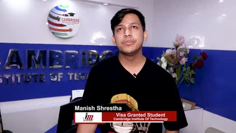 Manish Shrestha Visa Granted Student Cambridge Institute of Technology