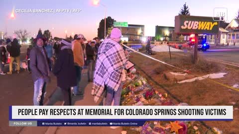 People pay respects at memorial for Colorado Springs shooting victims