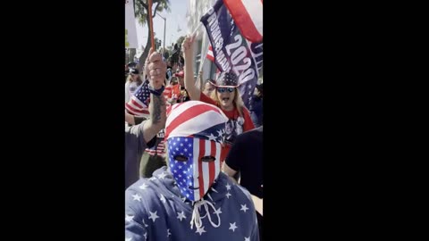 Trump Rally Gather in Beverly Hills 90210