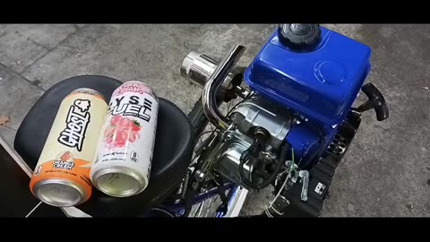 BLUE CYCLONE 🌀 MOTORIZED BICYCLE AND ENERGY DRINK STORE RUN