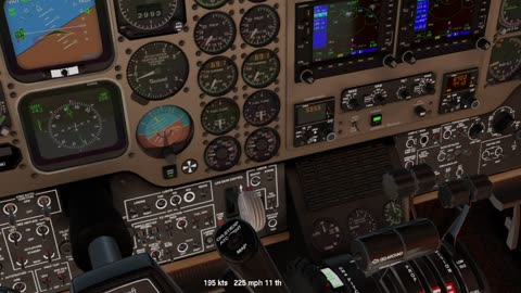 Beechcraft KingAir 350 - Xplane 11.55 - ILS on KMIA -