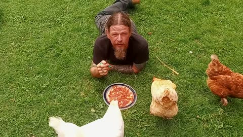 A Chicken Picnic With Spaghetti 🍝