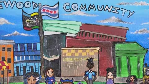 Englewood teen artist unveils painting dedicated to Chicago police