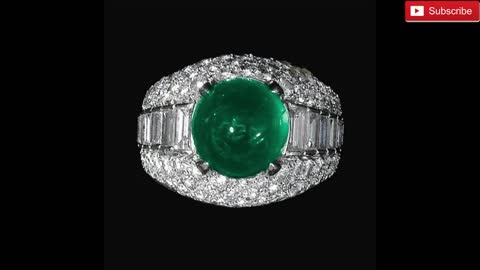 Emerald Green Stone Rings Designs _ Beautiful Emerald Stone Rings.