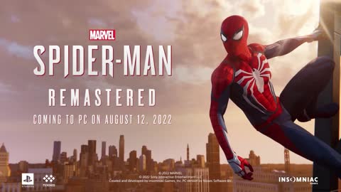 SPIDER MAN REMASTERED Official Trailer (2022) PC Reveal- Spider Man New Games