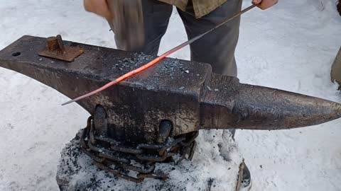 How to Forge Tools: No Forge Weld Fire Poker