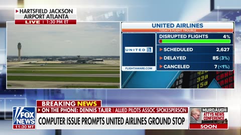 United Airlines issues nationwide ground stop on all flights