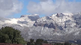 Snow Covered Mountains Around Tucson