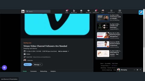 EVENT: Vimeo Video Channel Followers Are Needed