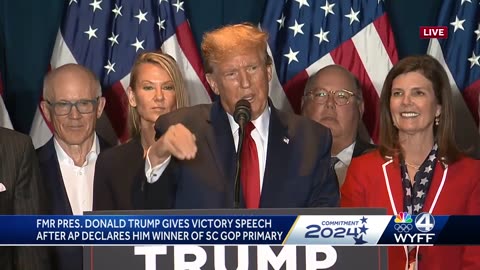 Donald Trump victory speech after winning SC GOP Primary