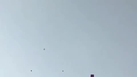 Kites flying in Rawalpindi Punjab Pakistan.