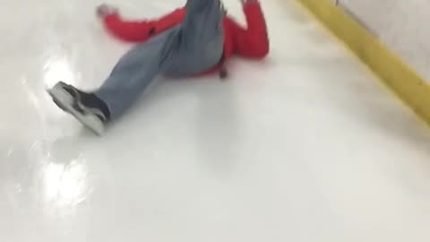 A superb side slide-- _shorts _fail _IceSkating _Slip _afvfam _funny _comedy