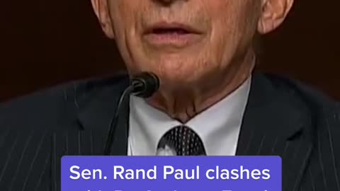 Sen. Rand Paul clasheswith Dr. Anthony Fauci