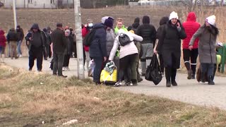 'We are really scared': Ukrainians flee war at home