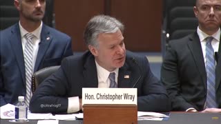 🚨Marsha Blackburn confronts FBI Director Wray for not releasing Epstein's flight logs in full