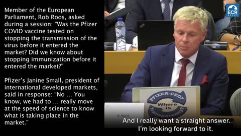 COVID-19 Shots | “Was the Pfizer COVID Vaccine Tested On Stopping the Transmission of COVID-19 Before It Entered the Market? No. We Had to Move At the Speed of Science."