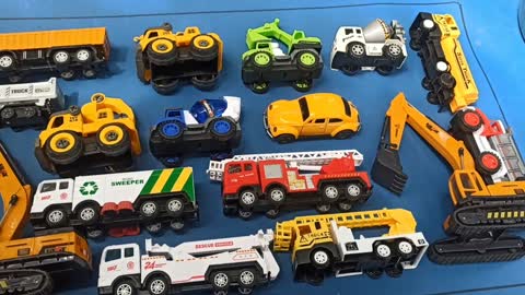 Find New Toys Sweeper Cars, Tractors, Fire Trucks, Mineral Water Tanker Trucks, Excavators