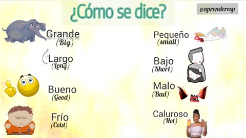 Basic Adjective on spanish