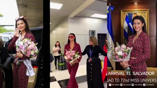 ANNTONIA PORSILD FIRST DELEGATE TO ARRIVE IN EL SALVADOR FOR MISS UNIVERSE 2023 FINALE!