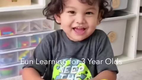 Sure, let's make learning fun for a 3-year-old!