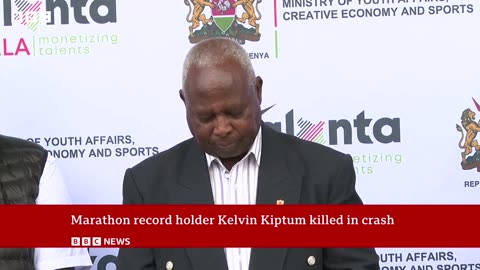 Kenya: Marathon world record holder KelvinKiptum dies in road accident | BBC News