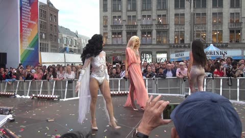 Dam Square photos 2 Amsterdam Nederland's Gay LGBTQIA+ Pride 2017.
