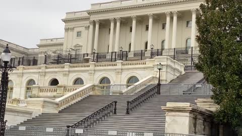 NOW - U.S. Capitol Fence Back Up of Biden’s SOTU