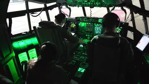 Dyess Air Force Base C-130J Night Flight