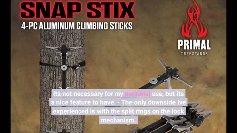 Customer Feedback: Primal Treestands Snap Stix 4-Piece Aluminum Climbing Sticks with Carry Bag