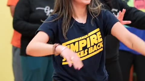 Girl dancing on Punjabi song