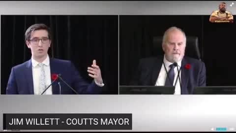 Did the mayor of Coutts just say the guns were FAKE?