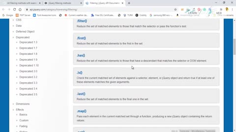 All filtering methods with example in jQuery - In Urdu / Hindi - Learncodeweb