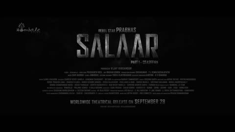 "Salaar: Unleashing Power and Action | Official Movie Trailer"