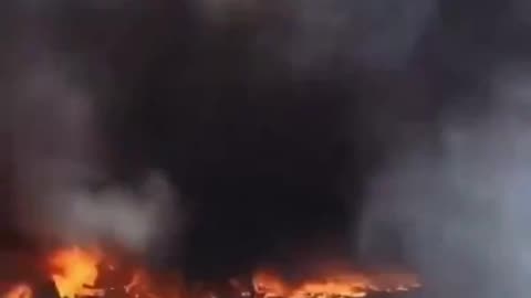 ISRAELI MILITARY BASE in Tel Aviv BURNING DOWN right now!