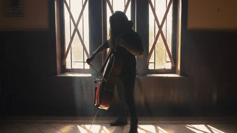 Man playing the cello