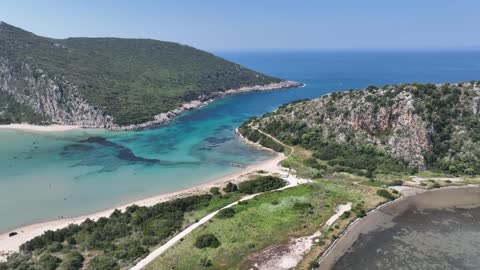 Katafigio Agrias Zois Limni Ntivari ❁ Sphaktiria Beach ❁ Greece ❁ Nature Scenery 4kDeepGarden