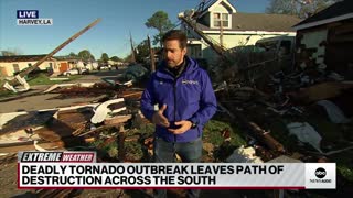 Deadly tornadoes rip through the South, damage reported in Louisiana