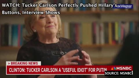 WATCH: Tucker Carlson Perfectly Pushed Hillary's Buttons, Interview Shows