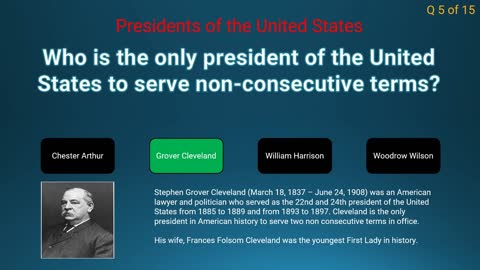Presidents of the USA quiz