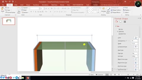 How to draw a schematic diagram of square Electrolytic Cell using Microsoft PowerPoint