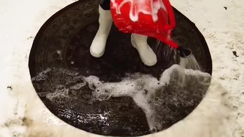 Washing the carpet