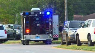 Police Shootout Scene at RV Taylor Housing Project in Mobile, AL