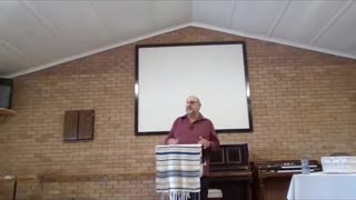 Pastor Johan Van Der Bank, Bonnivale, South Africa. All Afrikaans speaking service