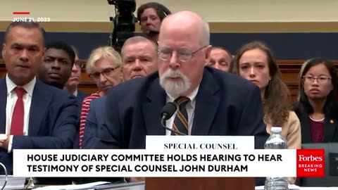 Jim Jordan Grills John Durham About FBI Probe Of Trump, Hillary Clinton Connection