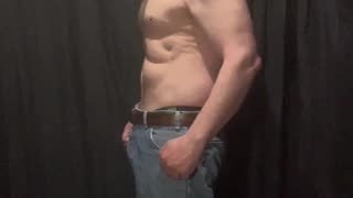 Fat man flexes his flab 13 of 14